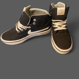 Nike Black and White High-Top Sneakers